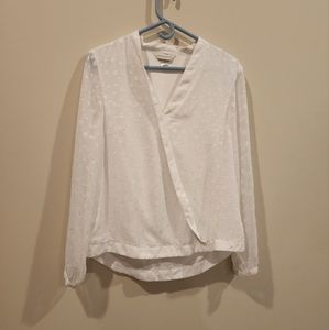Christopher &Banks size M blouse white